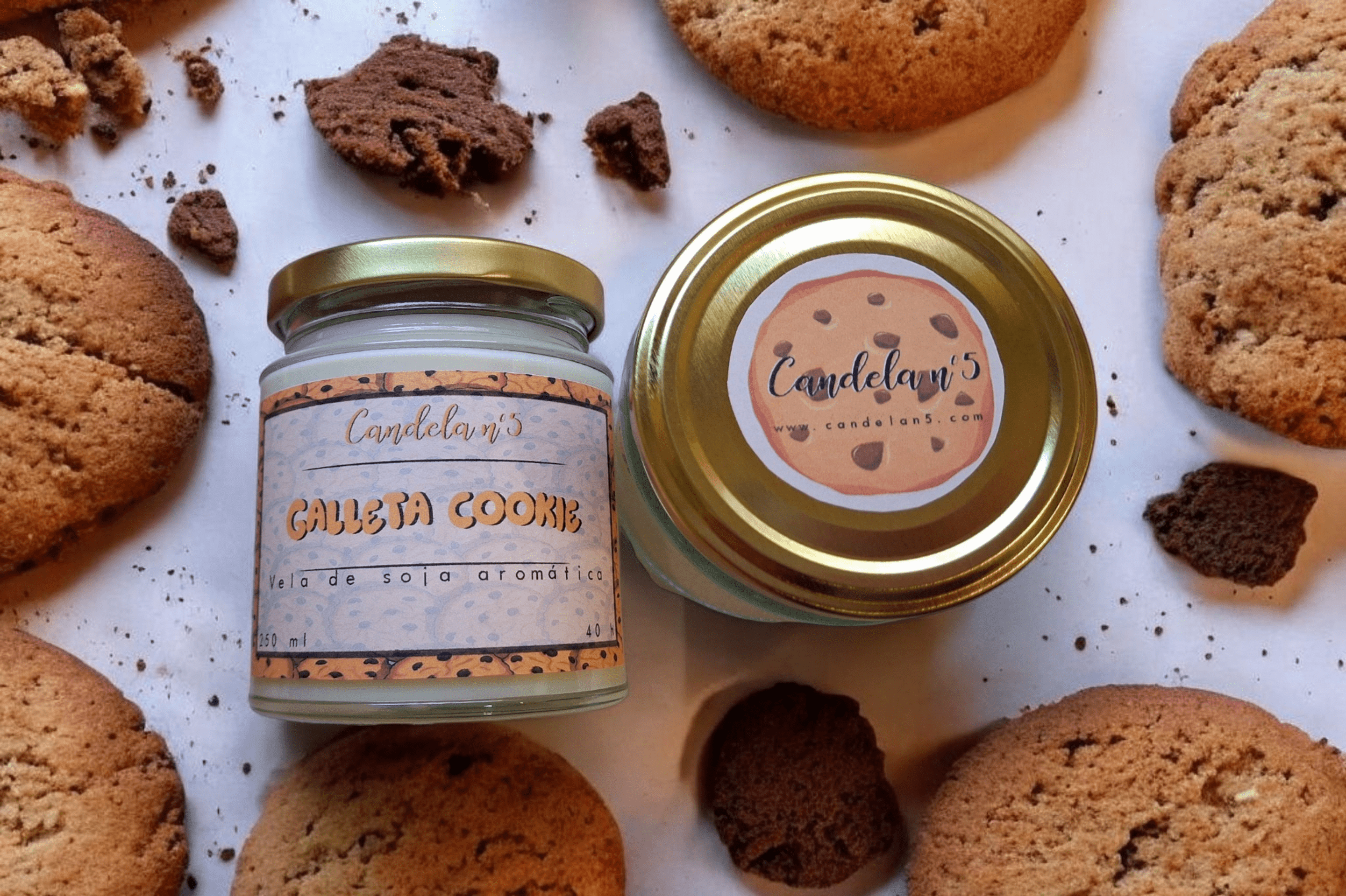 Vela aromática 🍪Galleta Cookie🍪 - 3